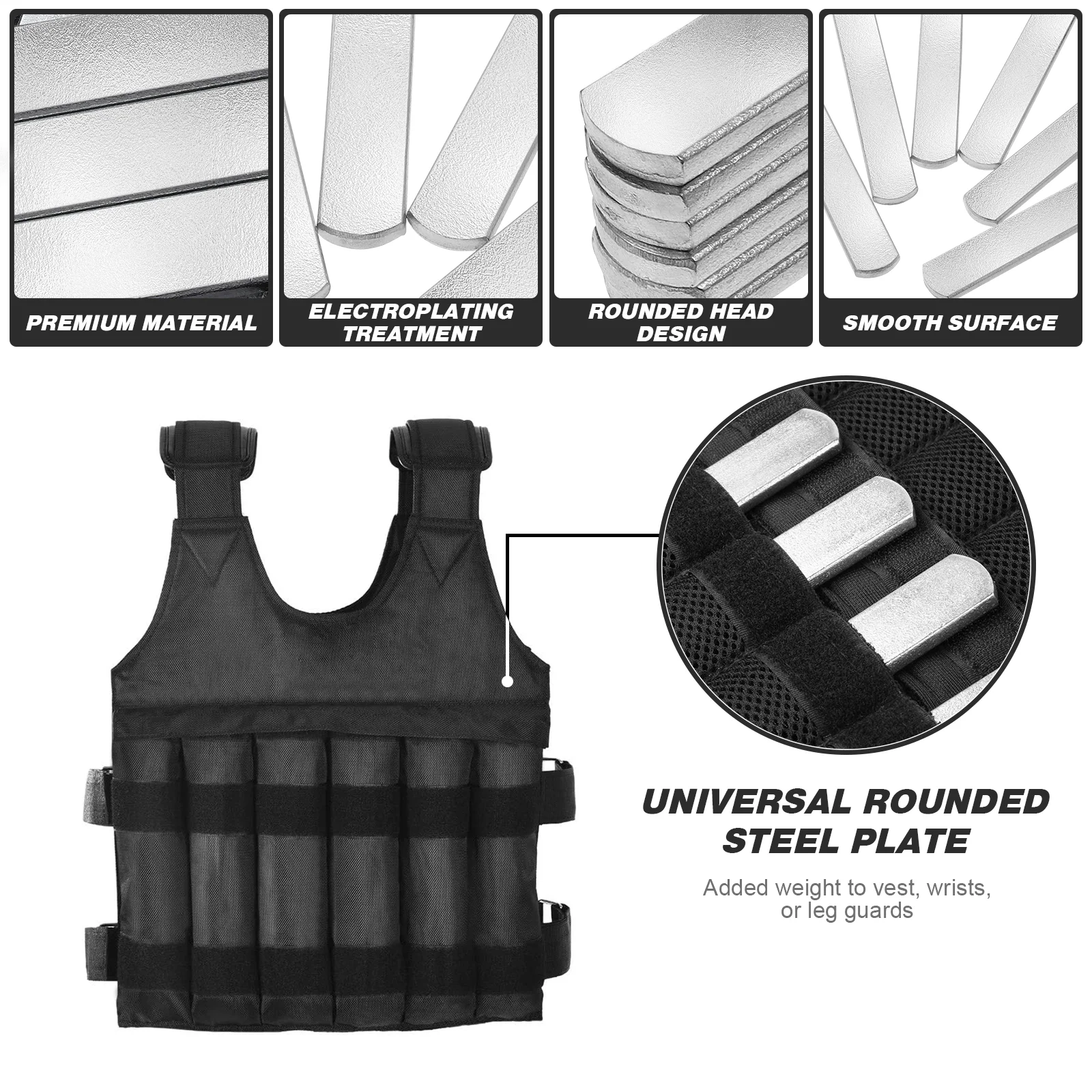 Training Plates for Running Strength Steel Weighted Vest Rucksack Womens Exercise to Weave