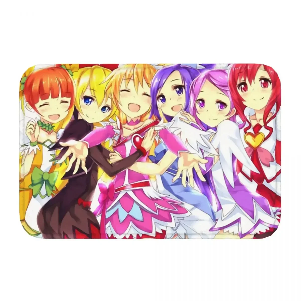 Pretty Cure Precure Princess Anime Non-slip Doormat Doki Doki Carpet Living Room Kitchen Mat Prayer Home Decor