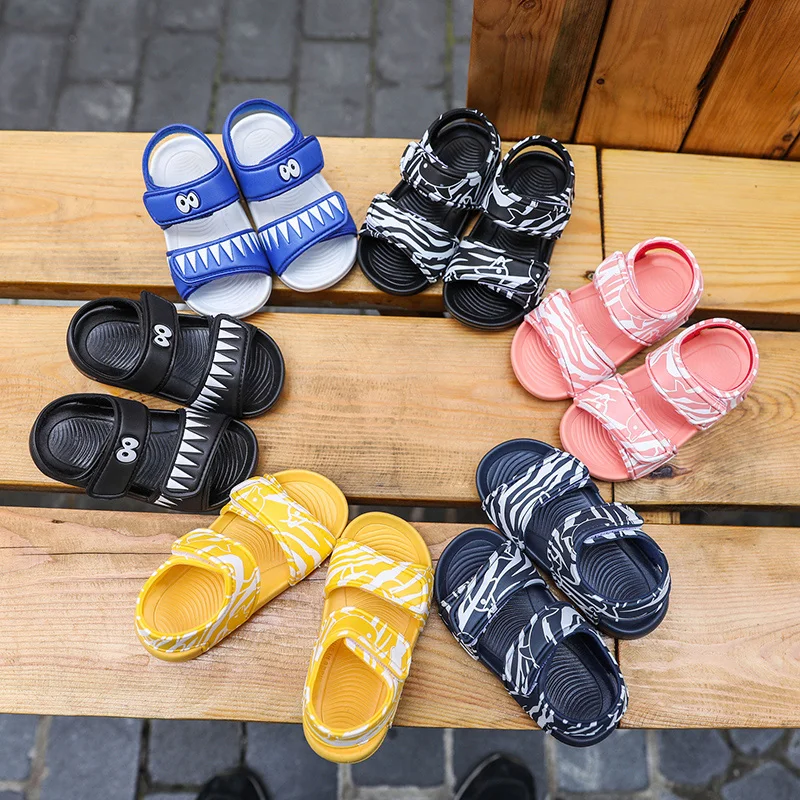 New Summer Kid Shoes Boy Sandals Outdoor Casual Sandals Parent-child Baby Play Flat Bottom Breathable Child Sports Beach Sandals