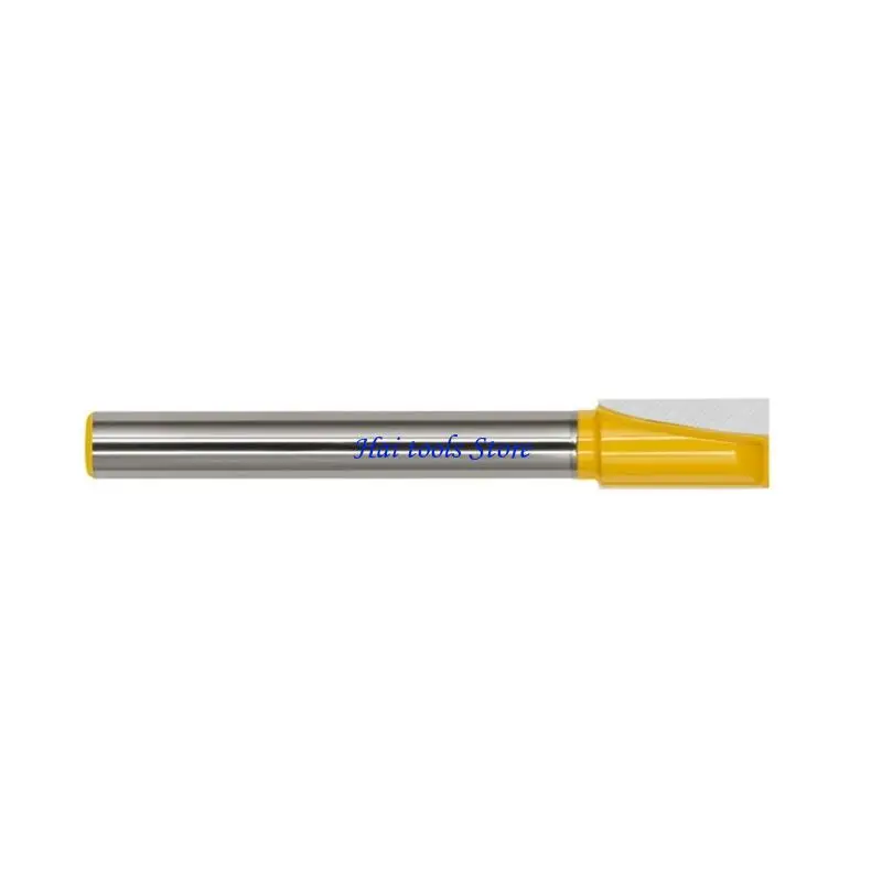 

X37E 12mm Shank Carbides Tipped Router Bit Double Edges Design Extended Shank Bottom Cleaning