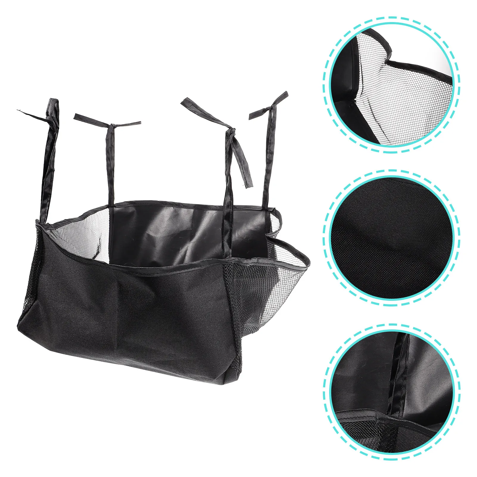 Spacious Wheelchair Hanging Bag Tough Oxford Cloth Rollator Supply Bag Easy Attach Under Seat Walker Accessories for Seniors