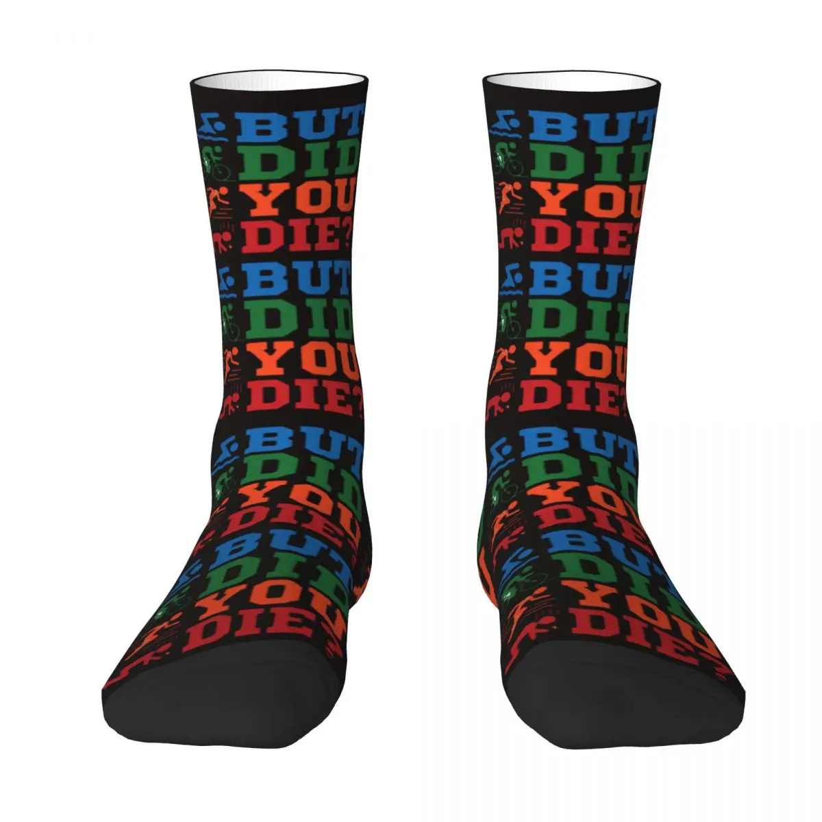 But Did You Die Funny Unisex Winter Socks Cycling Happy Socks Street Style Crazy Sock