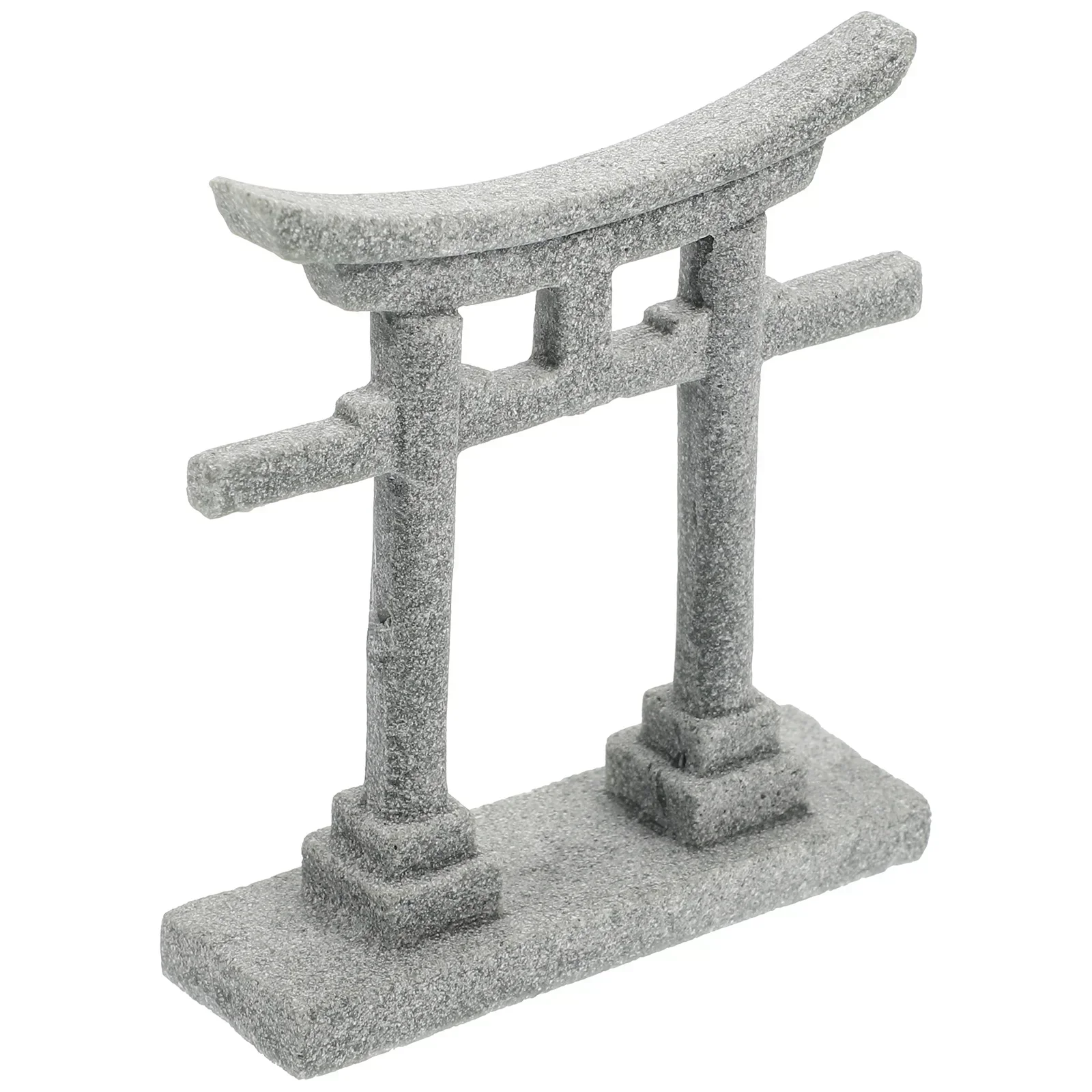 Torii Gate Japanese Aquarium Decor Miniature Ornamenttank Garden Shrine Shinto Landscape Sandstone Micro Decoration Simulation