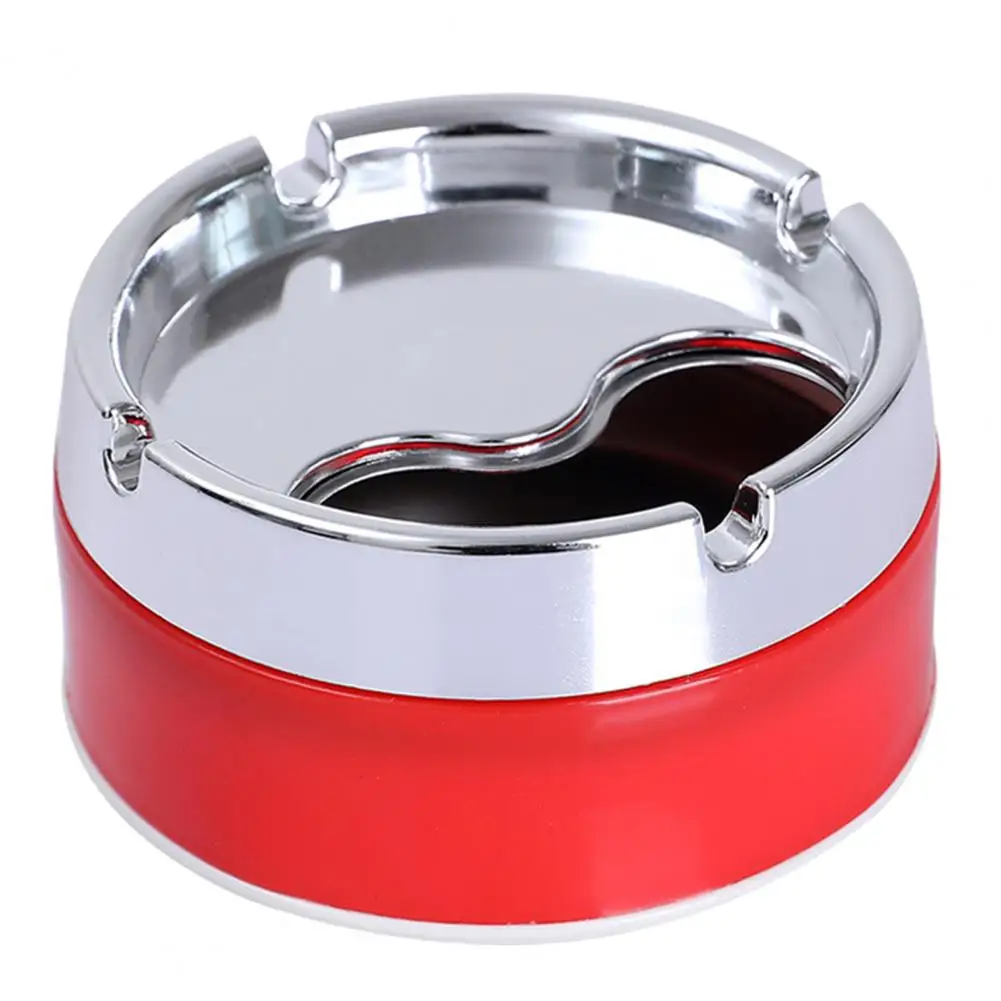 Desktop Ash Tray Stainless Steel Material Ashtray Stylish Stainless Steel Ashtrays for Home Office Outdoor Use Windproof Design