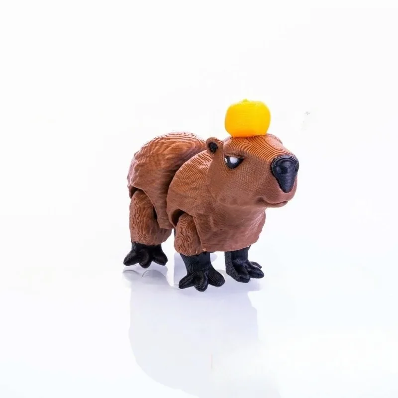 3D-gedruckte Capybara-Actionfiguren, bewegliche Capibala-Figuren, kreative Tierornamente, Heimdekorationen, Weihnachtsgeschenk