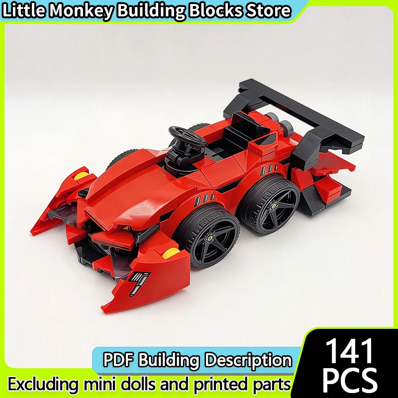 

Speed Racing Car Model MOC Building Bricks Tooned SF90 XX Stradale Modular Technology Children Holiday Gifts Assemble Toys Suit
