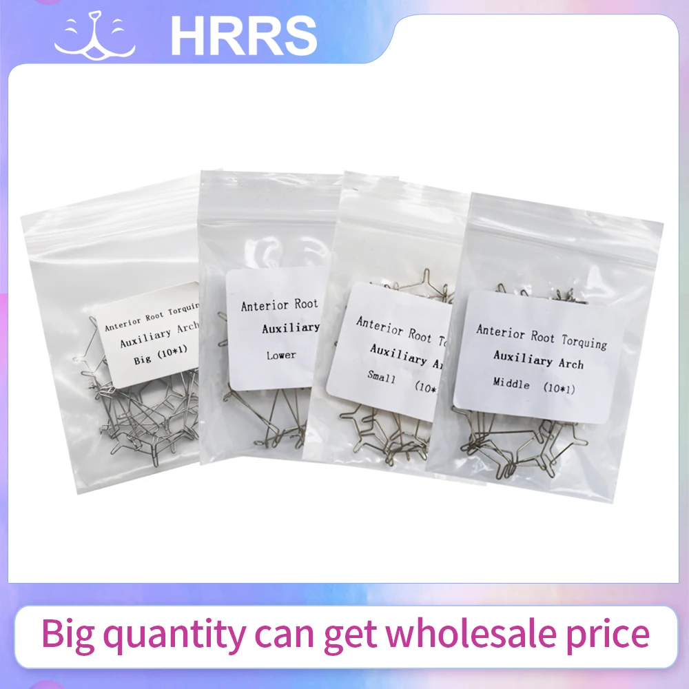 10Pcs/Pack Dental Orthodontic Five Curved Torque Spring Auxiliary Arch Wire Big Middle Small Dentist Materials