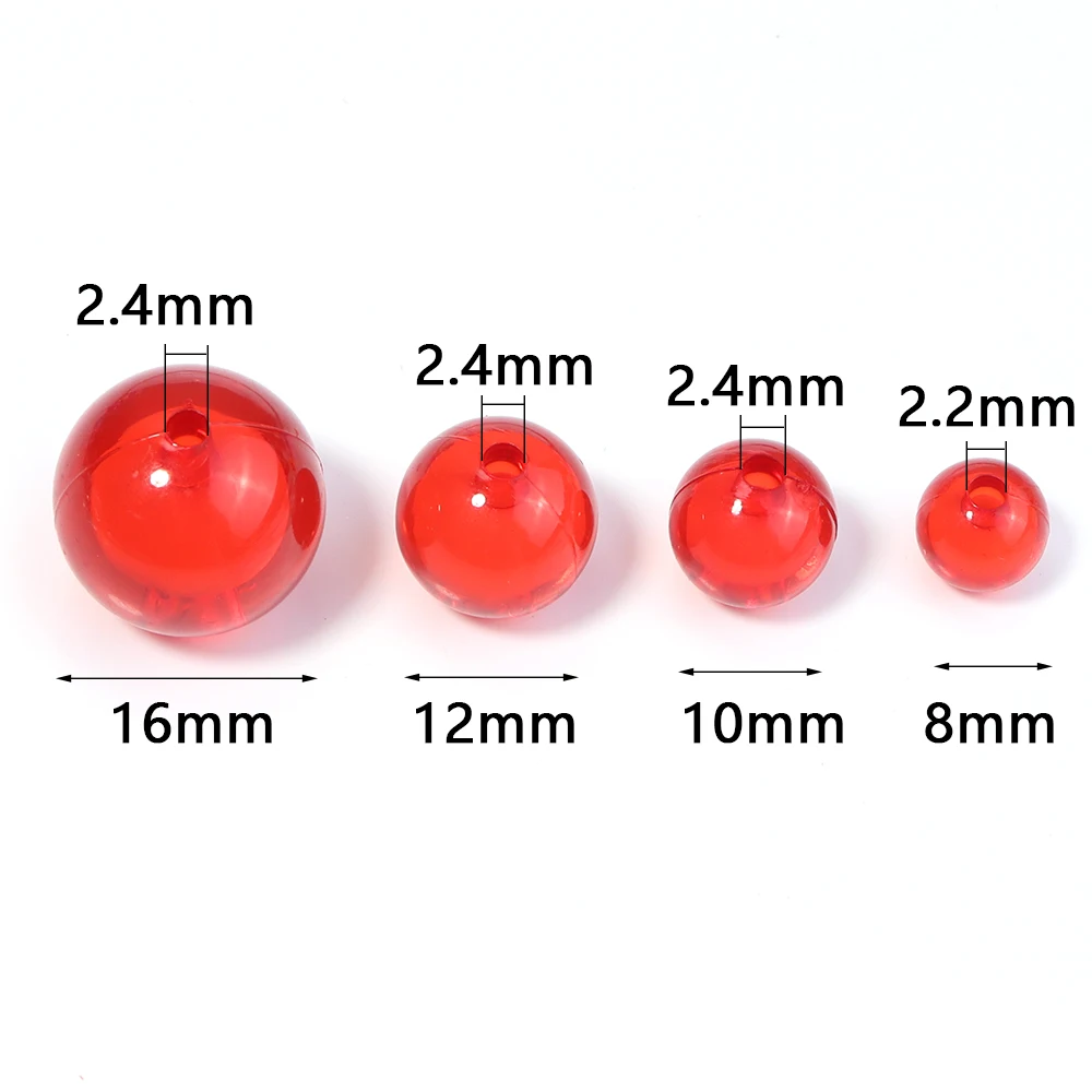 30-100pcs 8/10/12/16mm Round Acrylic Beads Colorful Mixed Loose Beads For Jewelry Making DIY Necklace Bracelets Accessories