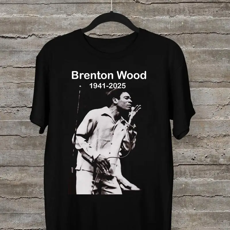 Camiseta negra de todos los tamaños en memoria de Brenton Wood 1941 2025 PP196