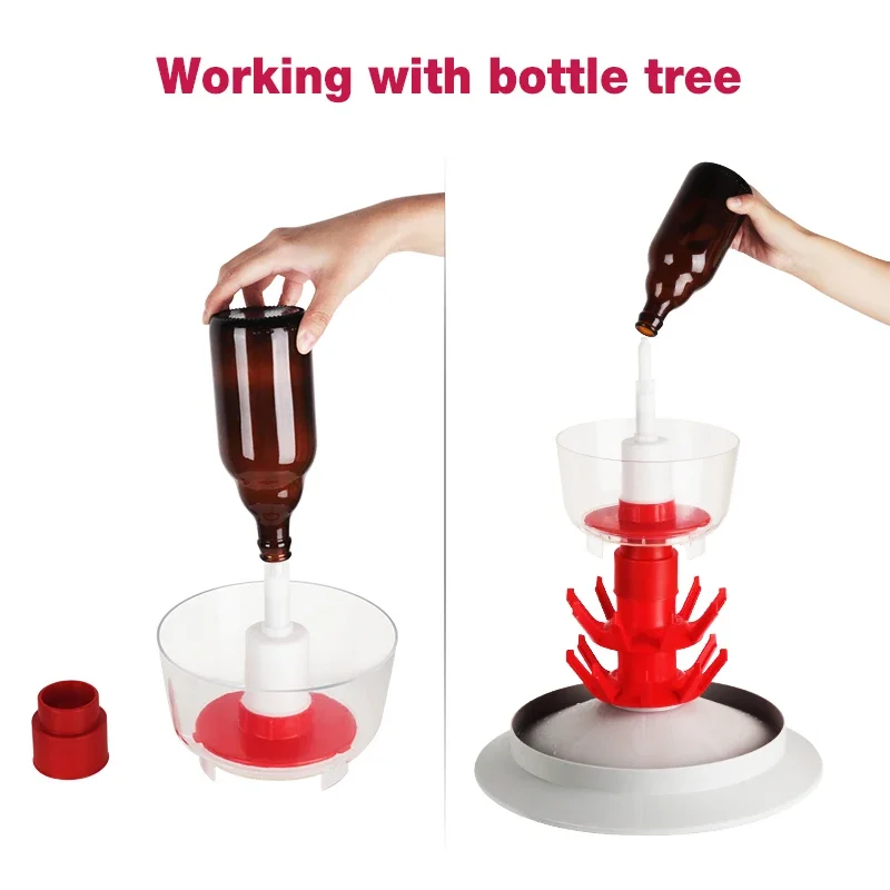 Update Homebrew Beer Bottle Washer Wine Cup Bottle Rinser Cleaning Sterilizer Tools For Brewing Laboratory Bar Kitchen Bottle