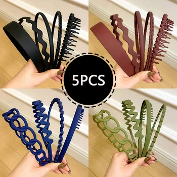 Bandas antideslizantes para el cabello para mujeres y hombres, diadema con bisel Simple, soporte para flequillo para el cabello, máscara Facial, aro para el cabello, diadema, accesorios para el cabello