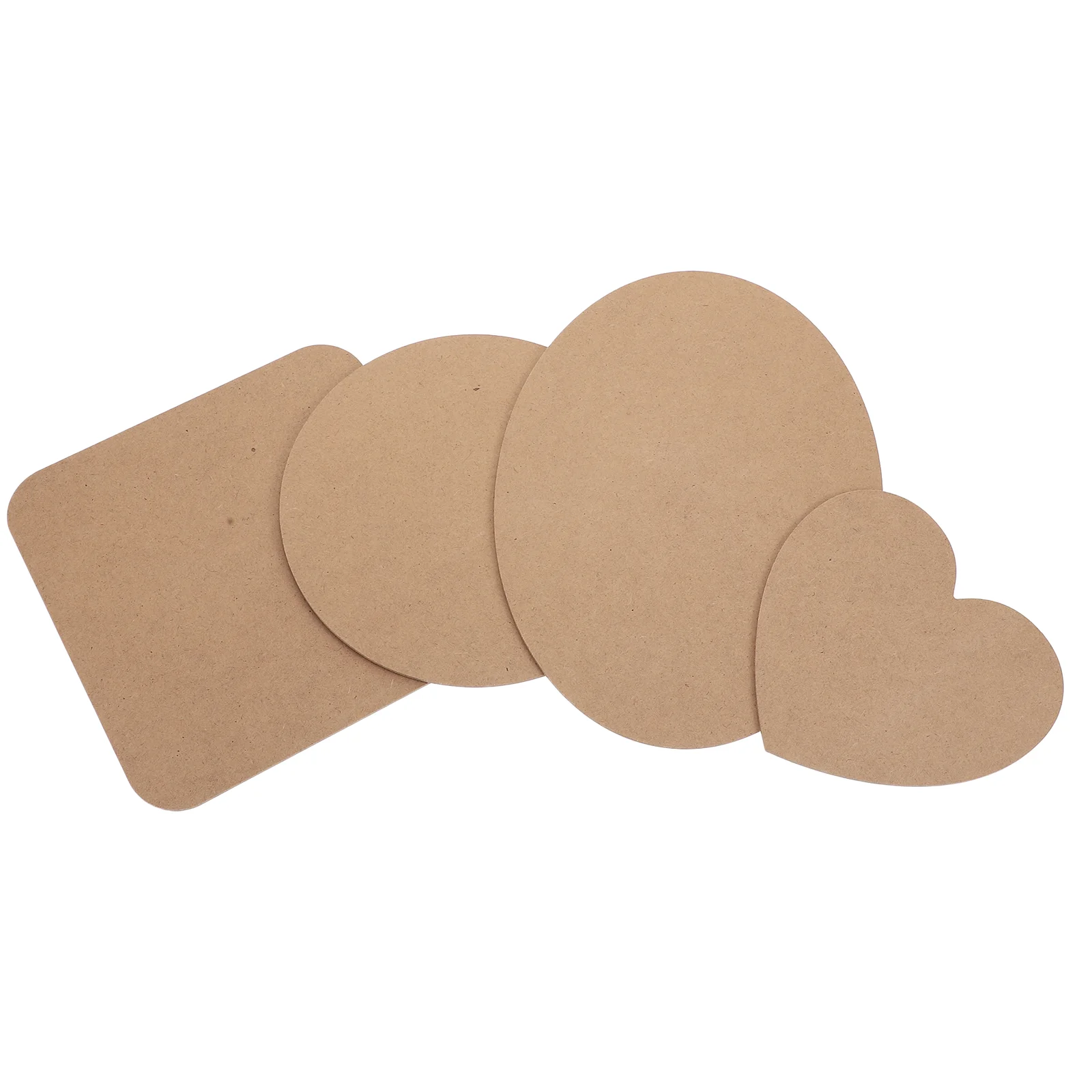 

4 Pcs DIY Bottom Bracket Clay Display Bases Handmade Tools Wooden Sculpture 26X19cm Storage Boards Brown Pottery