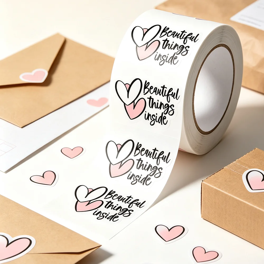 200Pcs/roll Beautiful Things Inside Sticker • Packaging Mail Labels • Small businesses Shipping Supplies /Thanks for your order