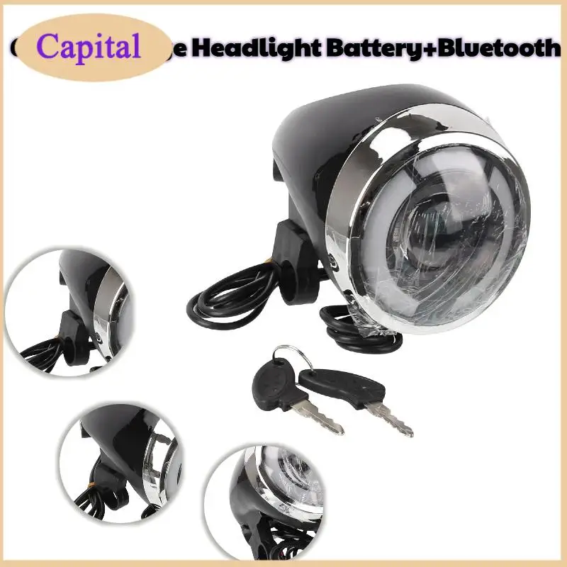 

Detachable electric scooter, front headlights with Bluetooth safety lighting, suitable for scooter accessories