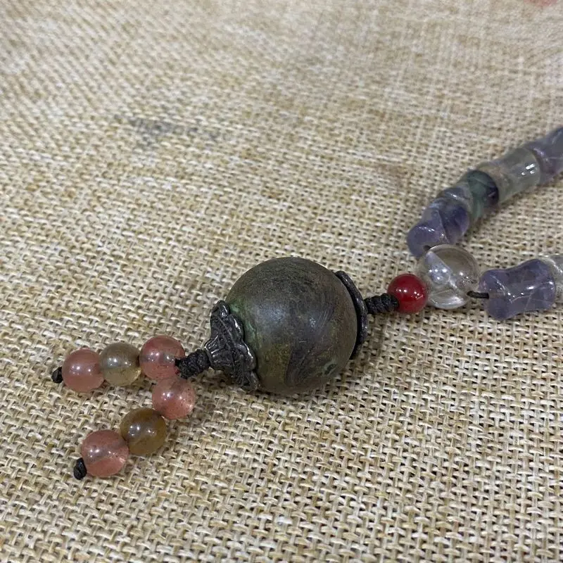 Imitation Of Ming Dynasty Ancient , Vintage-Shaped Beads , Double-Loop Bracelet