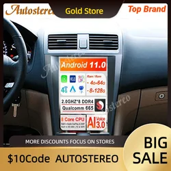 Android 11 8+256GB Car Audio GPS Navigation For Honda Accord 7 2003-2007 Tesla Style Car Head Unit Multimedia Player Auto Radio