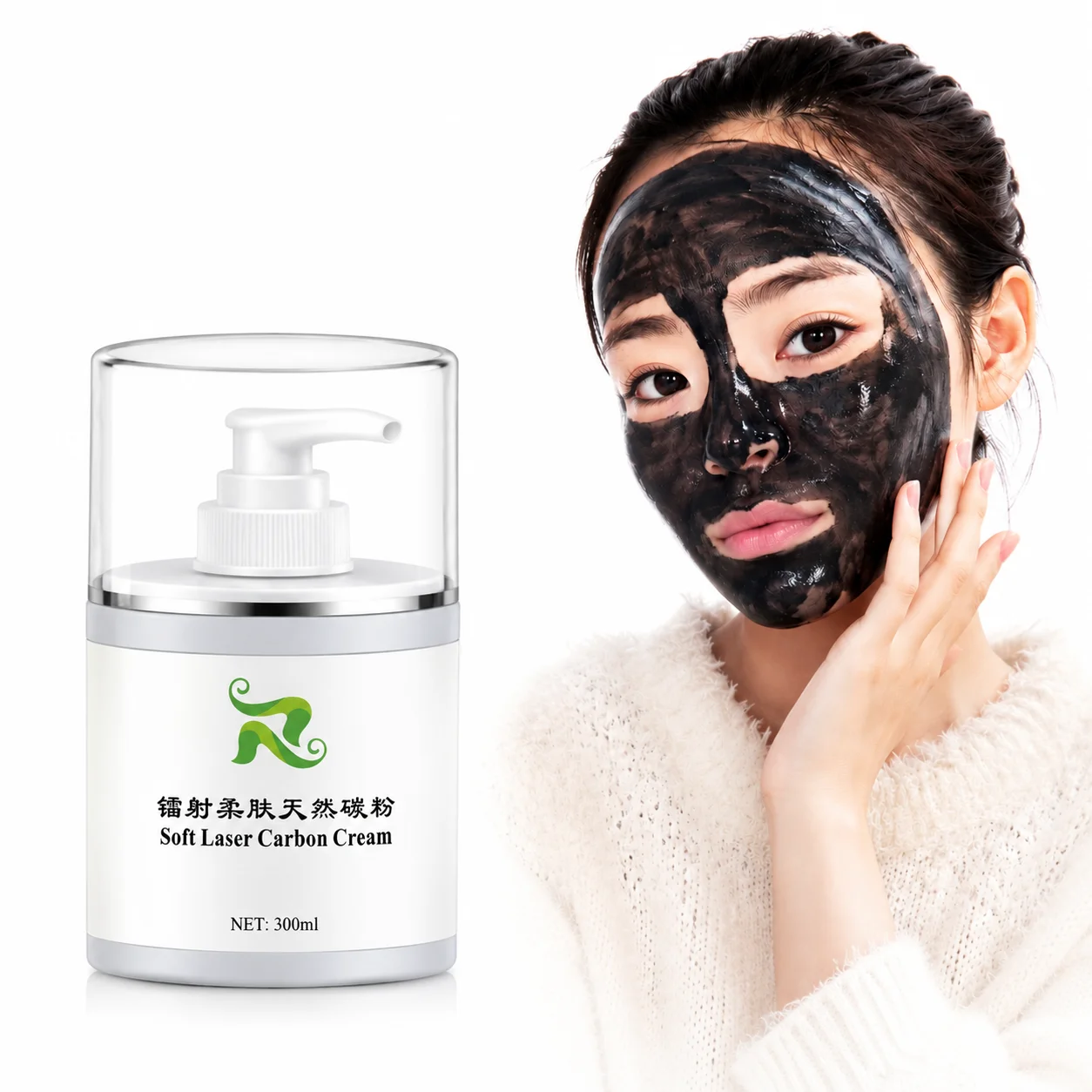 

300ml Soft Laser Carbon Cream gel for nd yag laser skin rejuvenation Whitening shrink pores