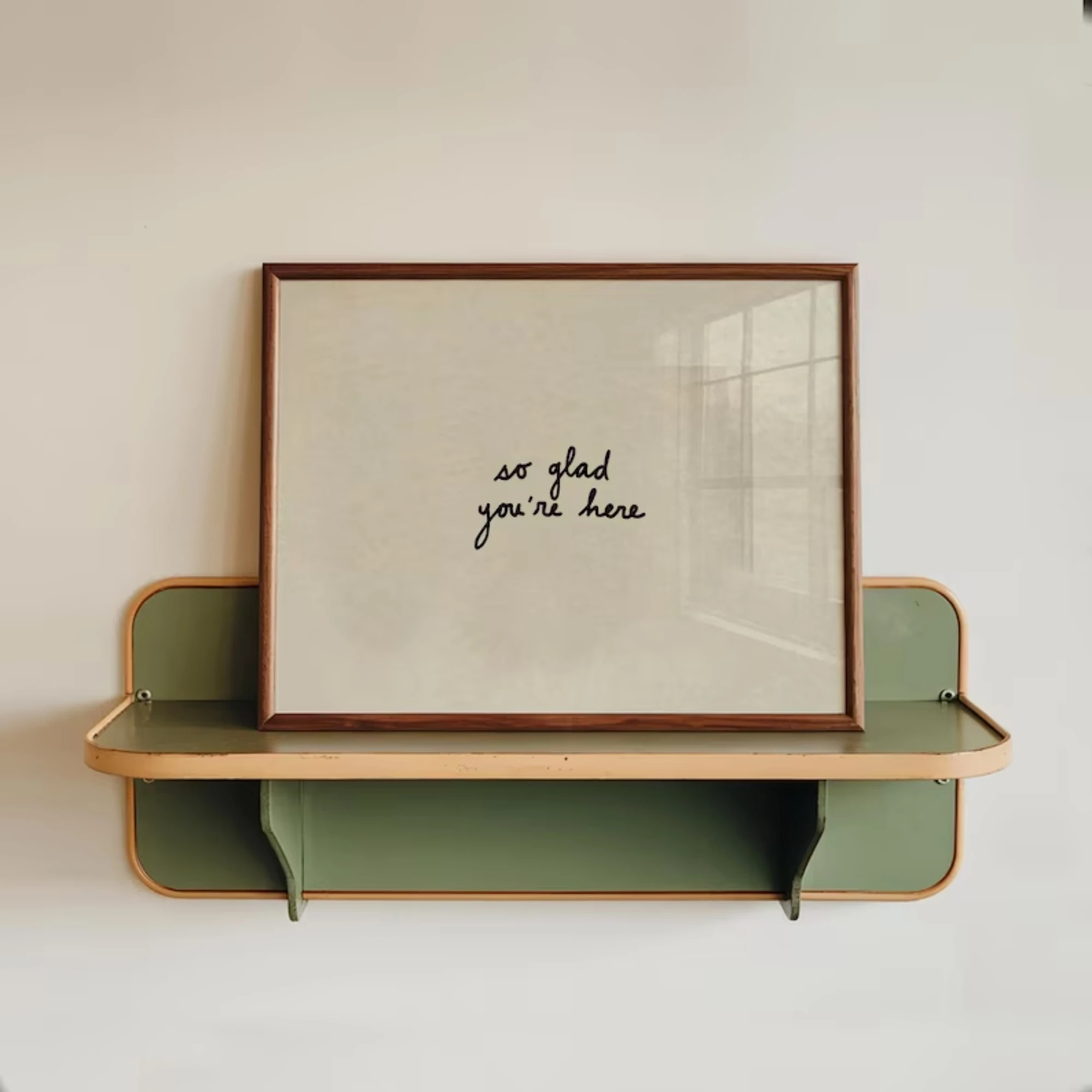So Glad You're Here Entryway Wall Art Print Canvas Painting Poster Picture For Living Room,Guest Room Bedroom Home Decor