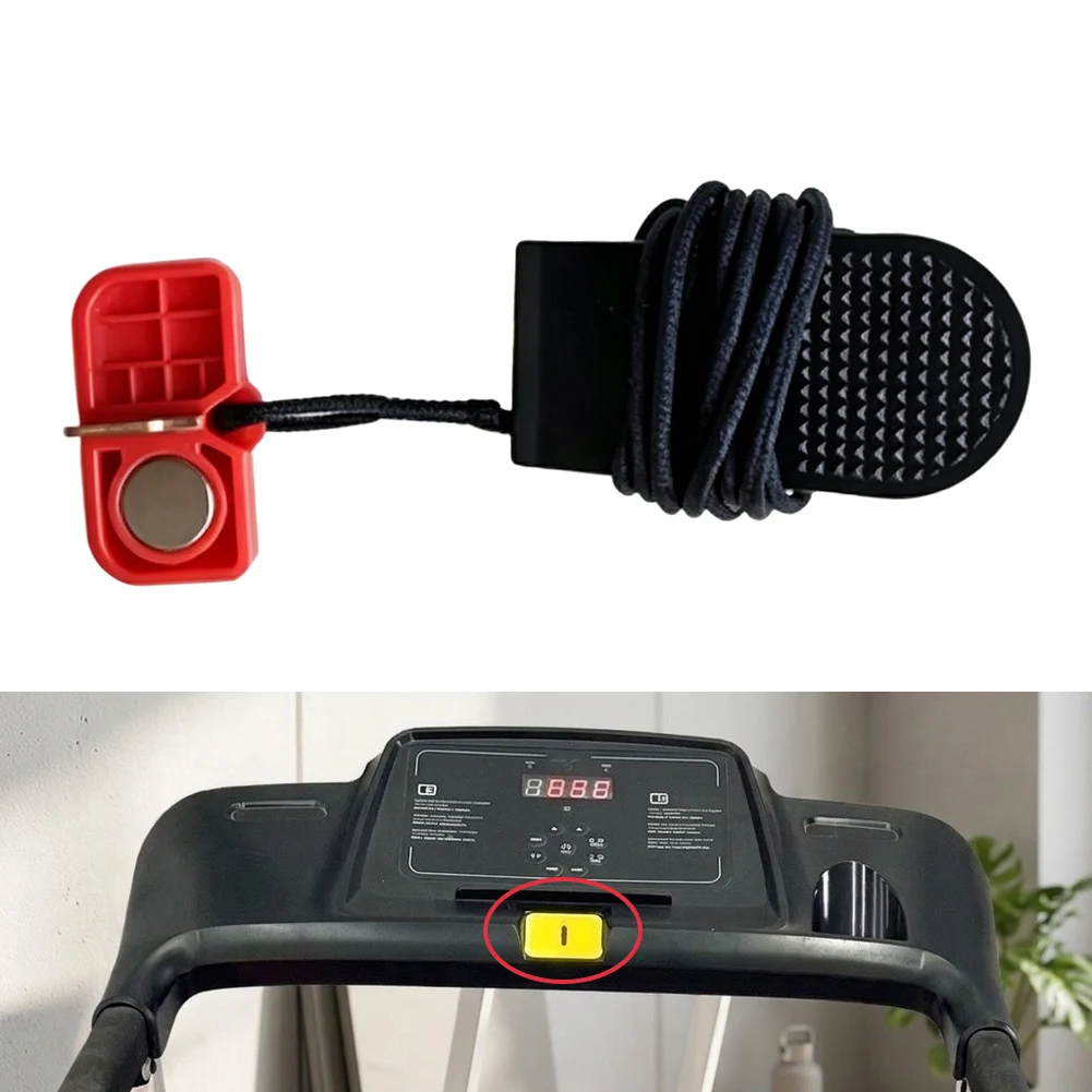2 Pack Treadmill Safety Key Stop Switch Round Socket Insert 40x23mm Fitness Treadmill Parts & Accessories