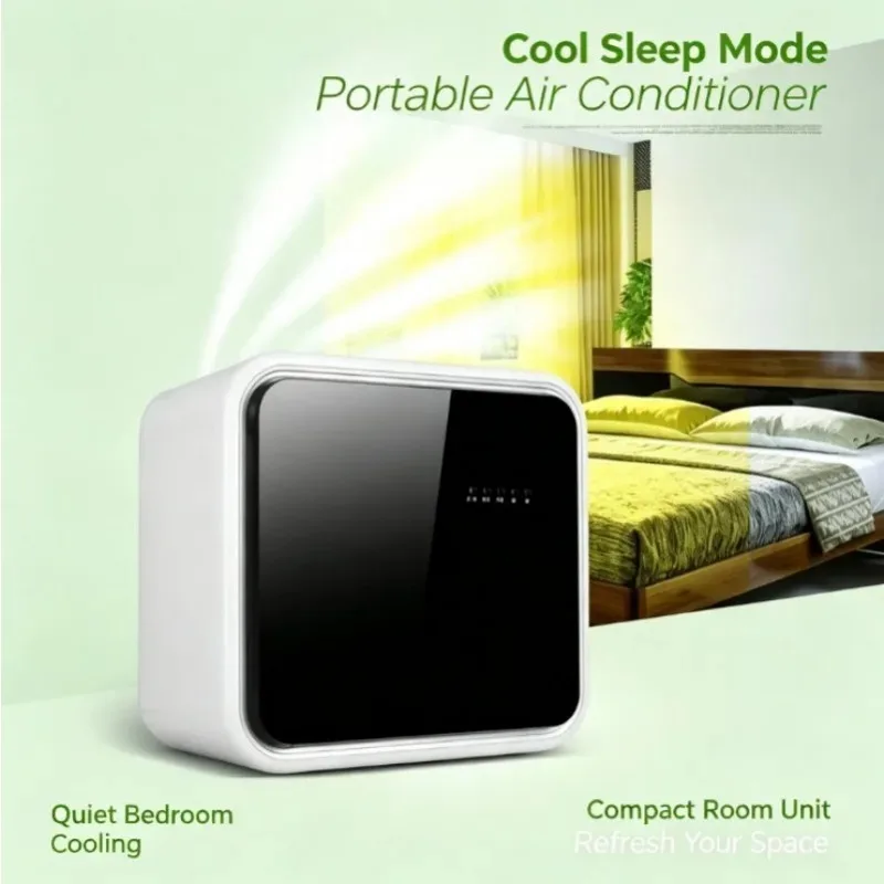 1HP Portable Mobile Split Air Conditioner Wifi Remote Control 220V Mini Refrigeration Unit For Home Rental House Cooling Tool
