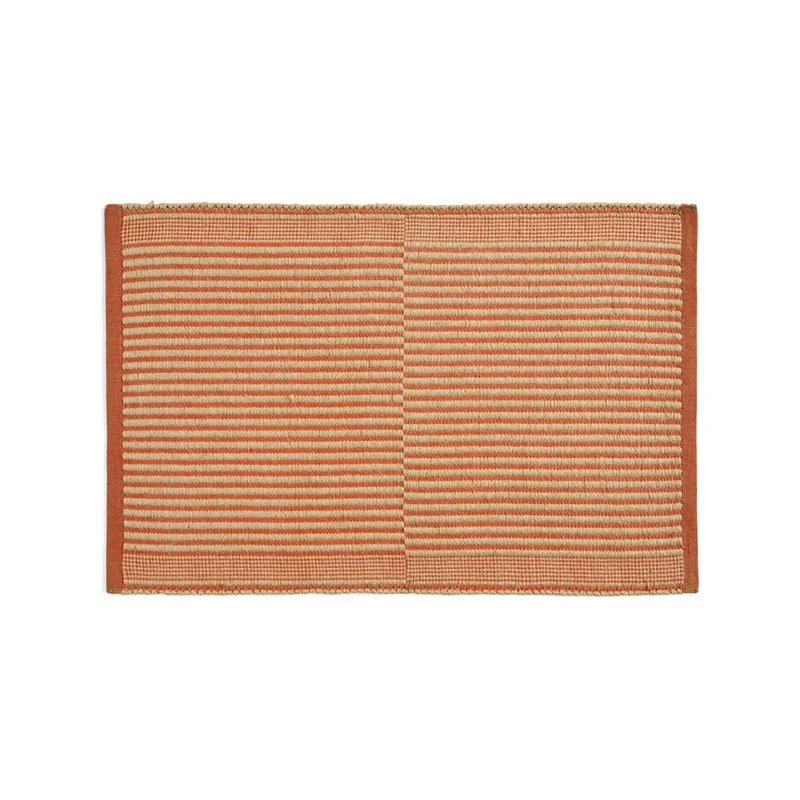 Jute woven two-tone doormat, carpet