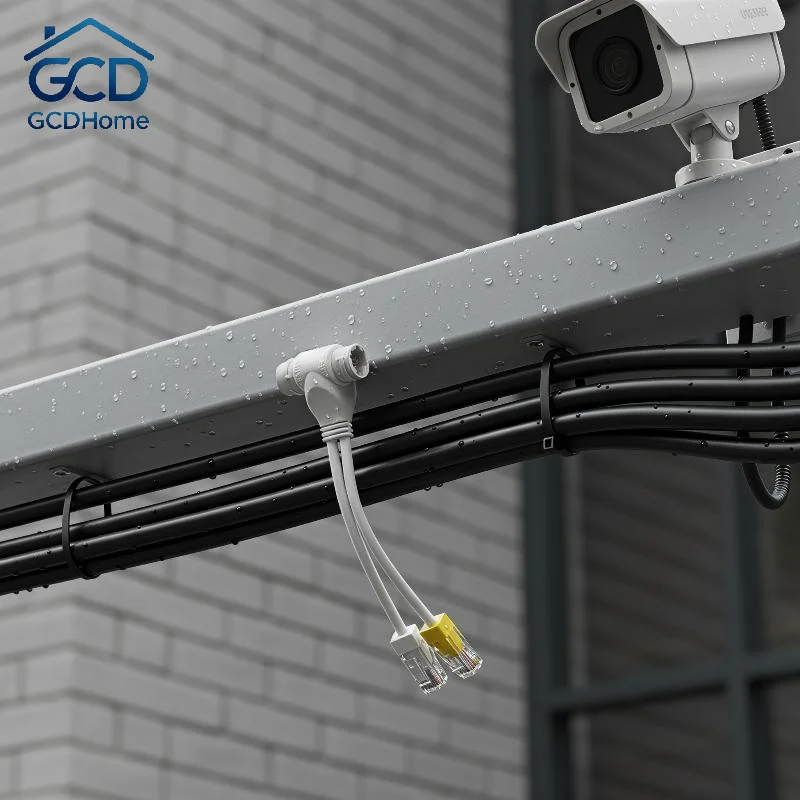 2 In 1 POE Splitter 3 Way RJ45 Connector Low Loss POE Adapter for Commercial Residential CCTV IP Camera System