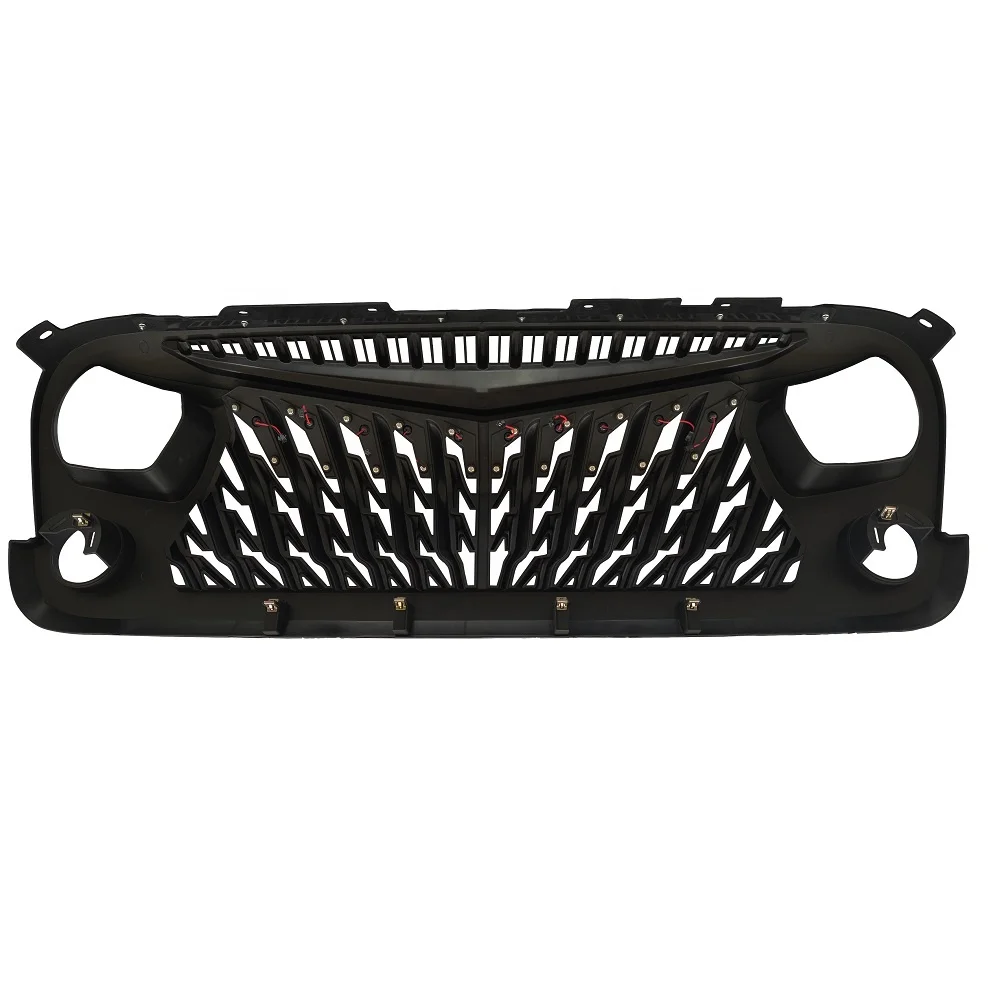 car front grill eagle wings matte black car grills for jeep for wrangler jk auto parts