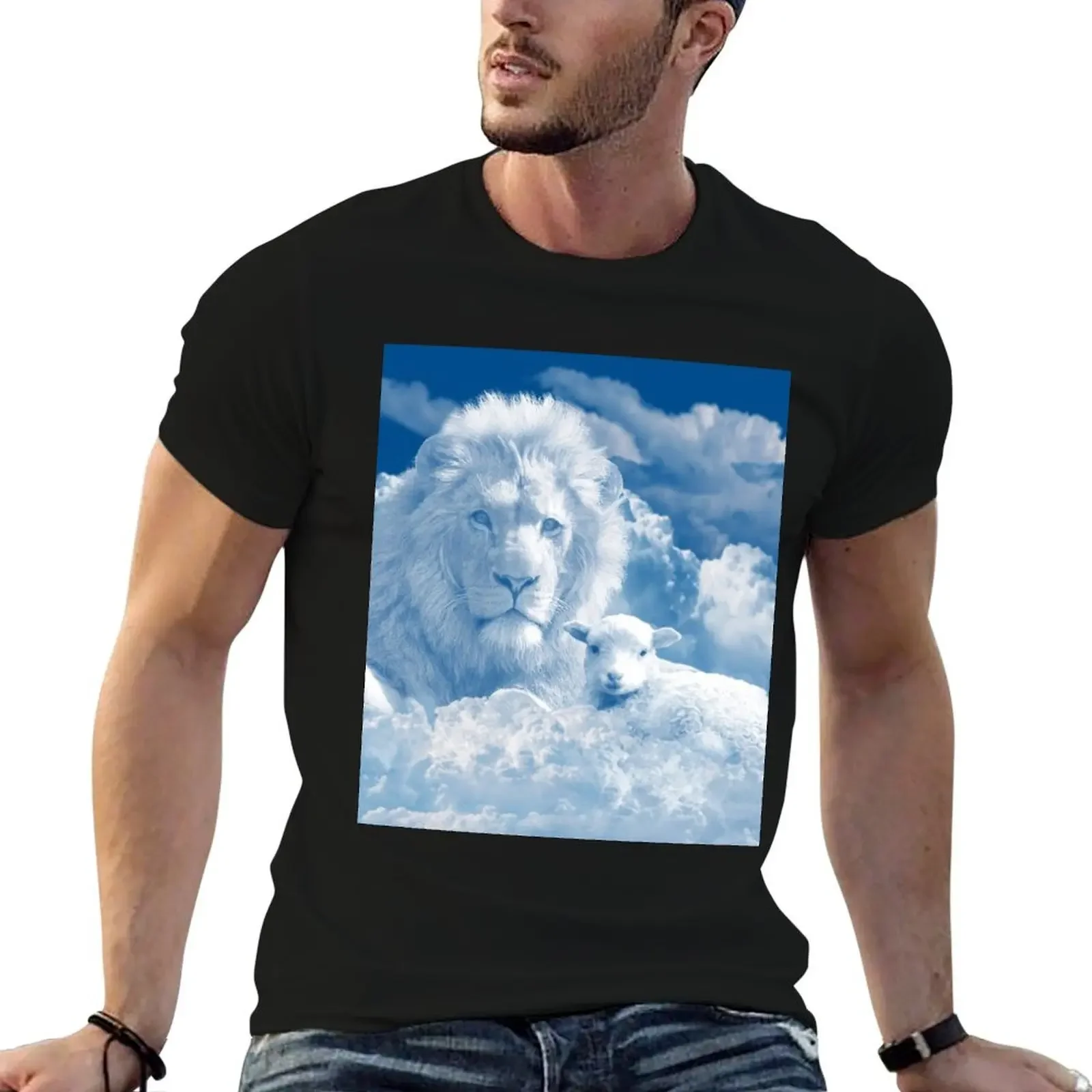 

Lion and the Lamb T-Shirt tees custom shirt mens champion t shirts