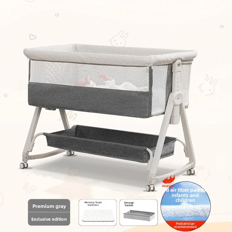 Opvouwbaar draagbaar babybedje Multifunctionele pasgeboren wieg Beweegbaar babybedje Afneembaar voor co-slapen