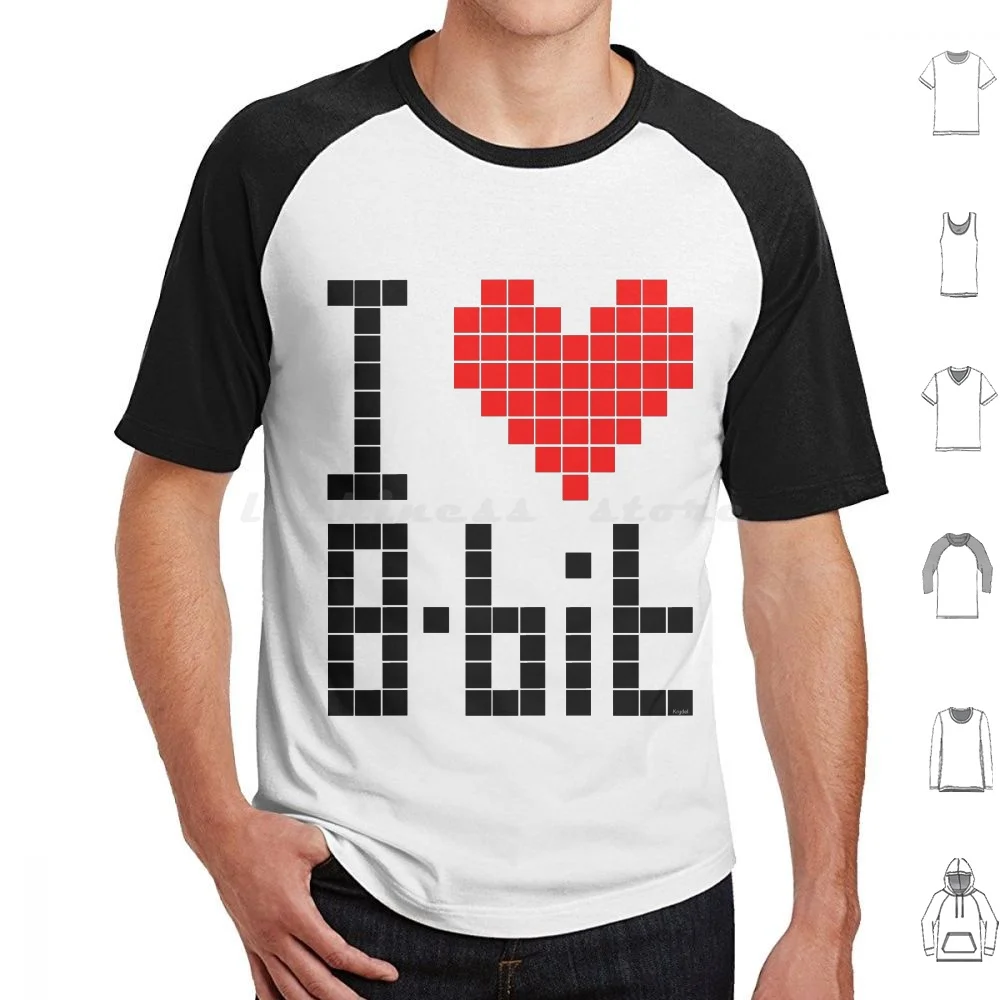 I Love 8-Bit 3 T Shirt Cotton Men Women Diy Print Love New York 8 Bit 8 Bit 8Bit Gameboy Game Boy Retro Funny Ollie Oli Olly