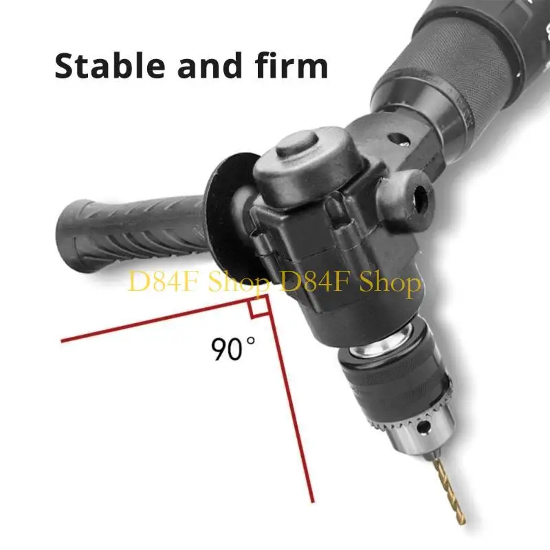 D84F Right Angled Electric Drill Attachment Adapter for Efficient Corner Operations