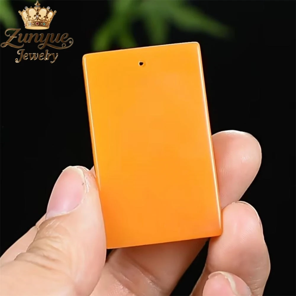 

High-End HeTian Yellow Dragon Jade Nothing Pendant Luxury Quality Fashion Fine Jewelry Exquisite Elegant Charms Popular Young