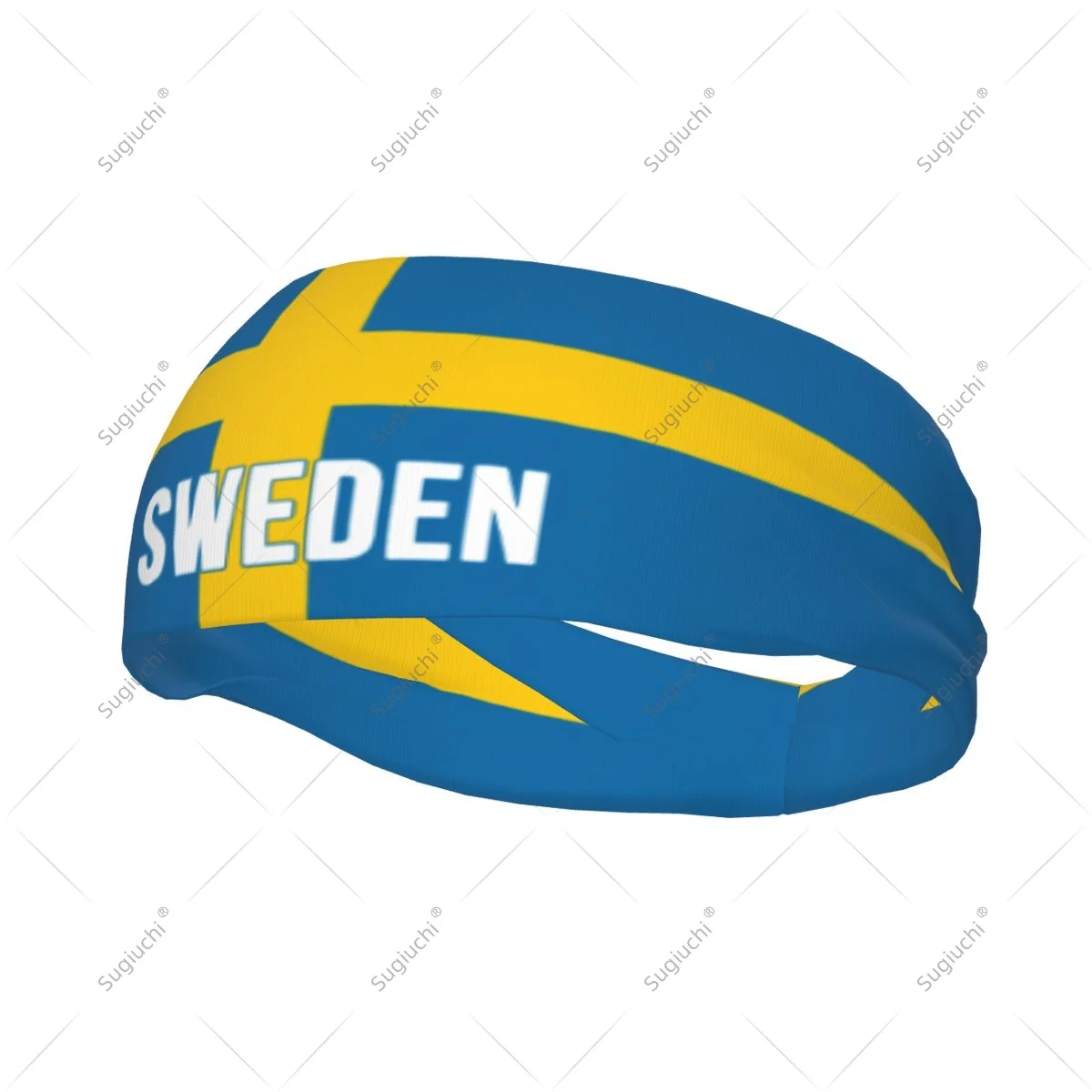 

Эластичные широкие повязки на голову с флагом Швеции для мужчин и женщин, для йоги, фитнеса, тенниса, бега, занятий в спортзале