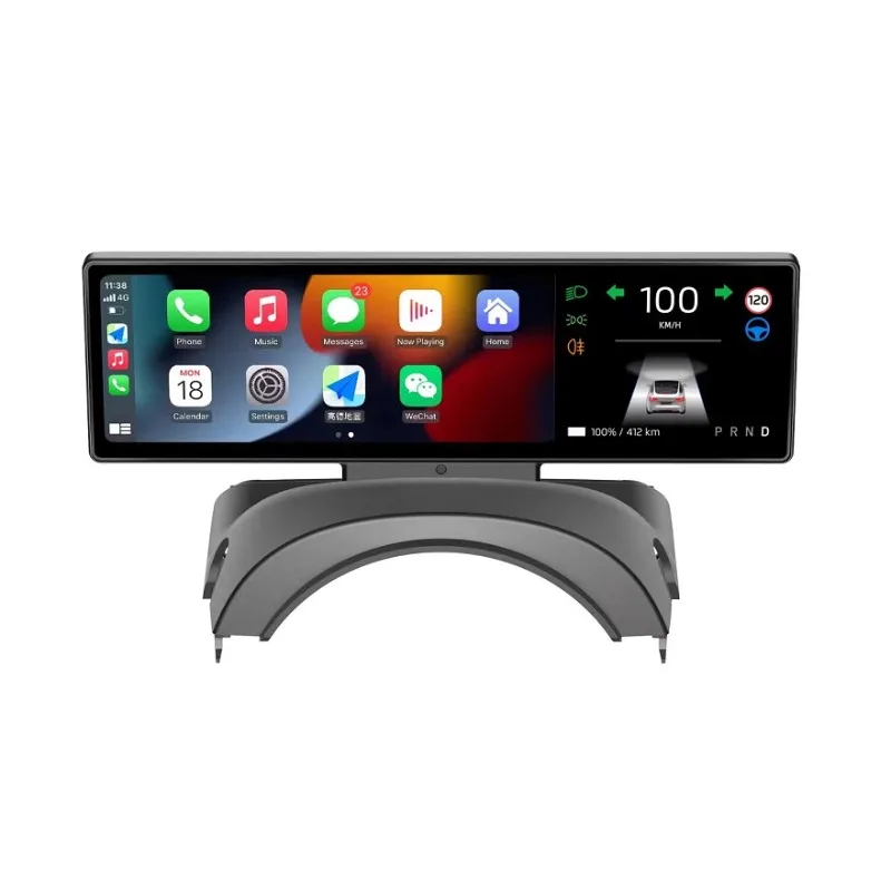 For Model 3 Highland 2024 8.8" Head up Display Wireless Apple CarPlay Android Auto Touch Screen Linux OS Dashboard Screen
