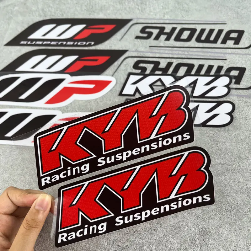 

Motorcycle Front Forks Sticker Waterproof Fork Kyb Wp Suspension Showa Decals for Yamaha Honda Suzuki Ktm Kawasaki Benelli BMW
