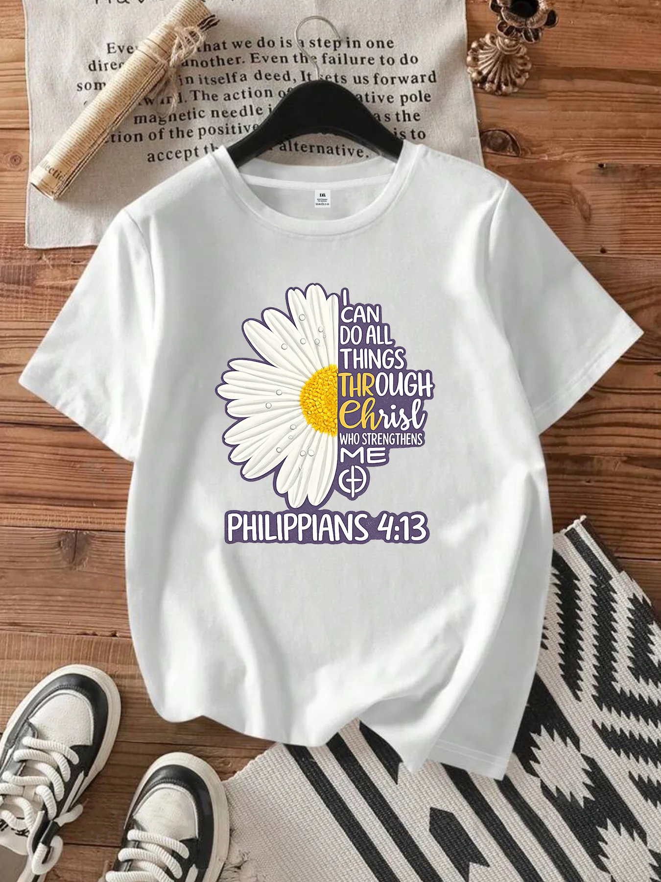 

【WDS0028】Plus size women's round neck short sleeve T-shirt with elastic half sleeves and trendy prints