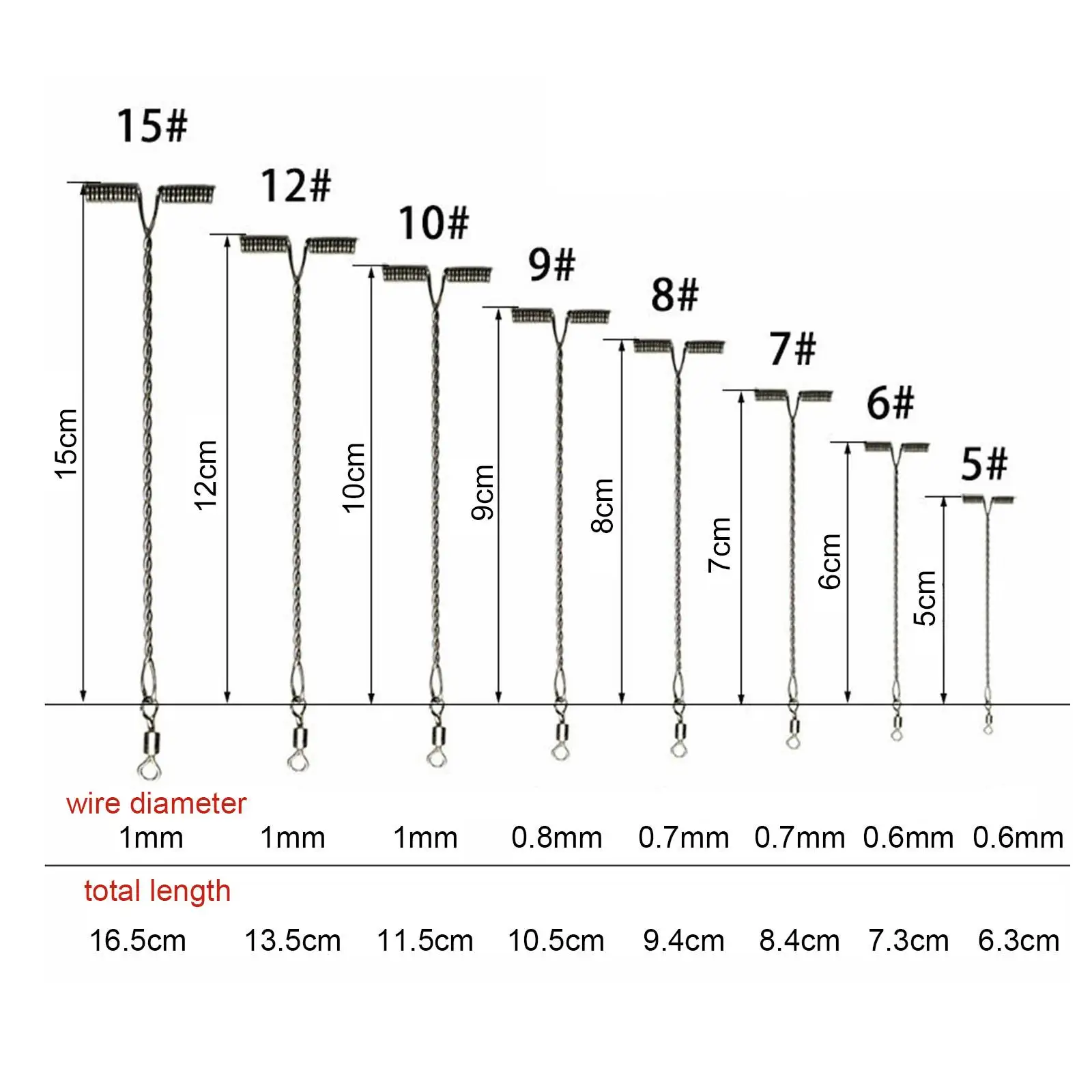 100 Pcs Fishing Balance Rigs Steel T Shape Swivels Snaps Fishing Swivels Gear Arm Connector Fishing Tackle Twisted String Hooks