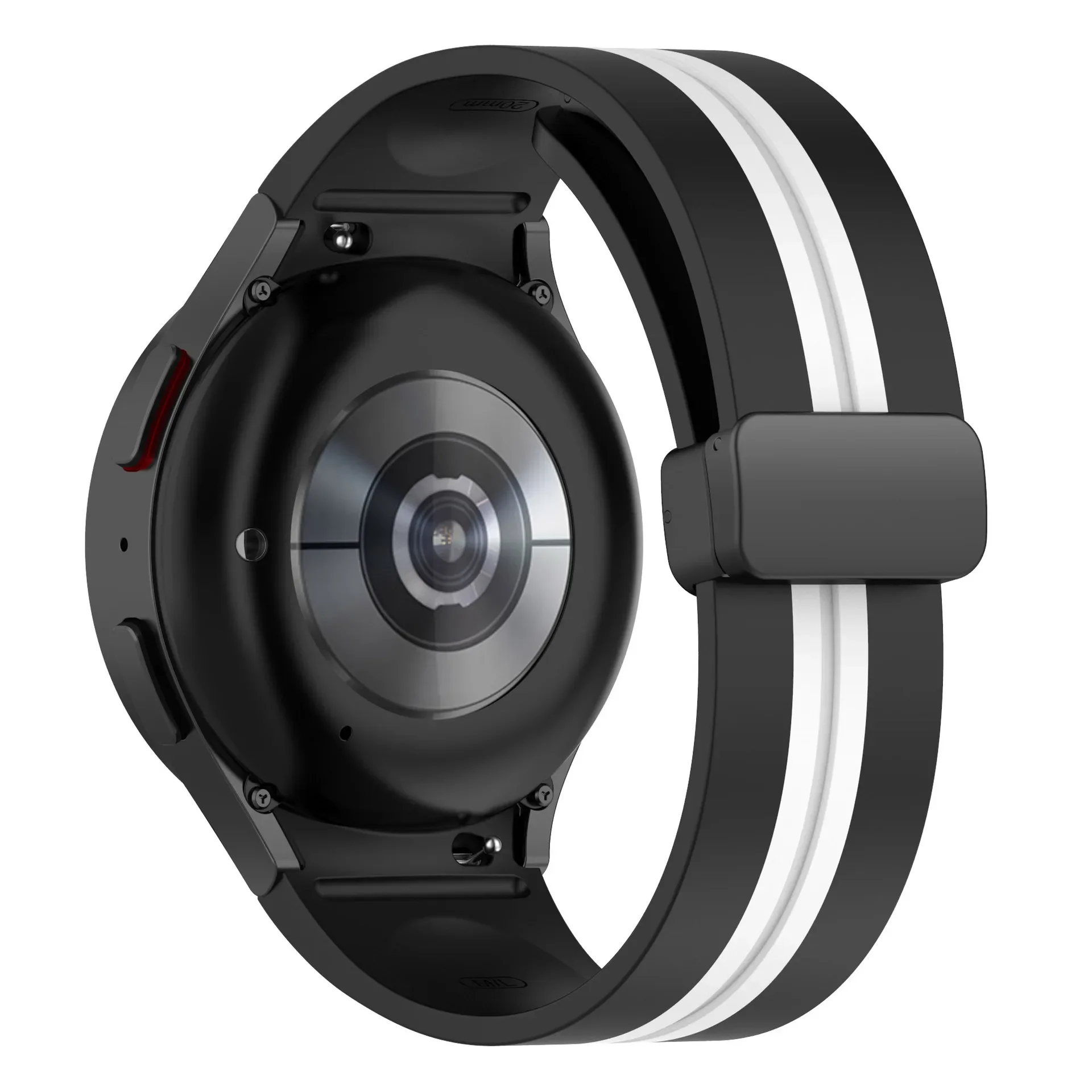 حزام سيليكون لساعة سامسونج جالاكسي 7 6 5 4 40 مللي متر 44 مللي متر 5 برو 45 مللي متر سوار مغناطيسي ساعة جالاكسي 4 6 كلاسيكي 46 مللي متر 42 مللي متر