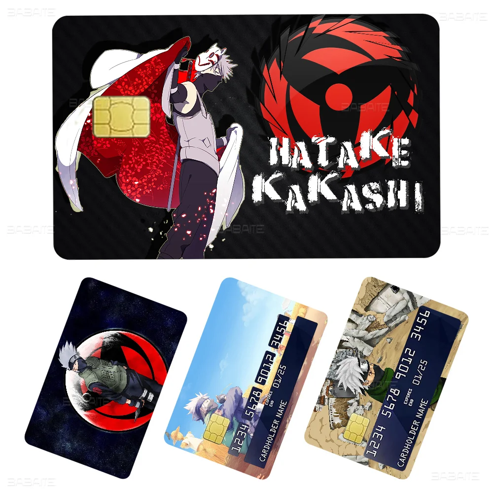 Anime Hatake Kakashi Anime Spend or Save Funny Shell On Off Ultra Thin No Fade Sticker Skin Cover Film for Debit Credit Card