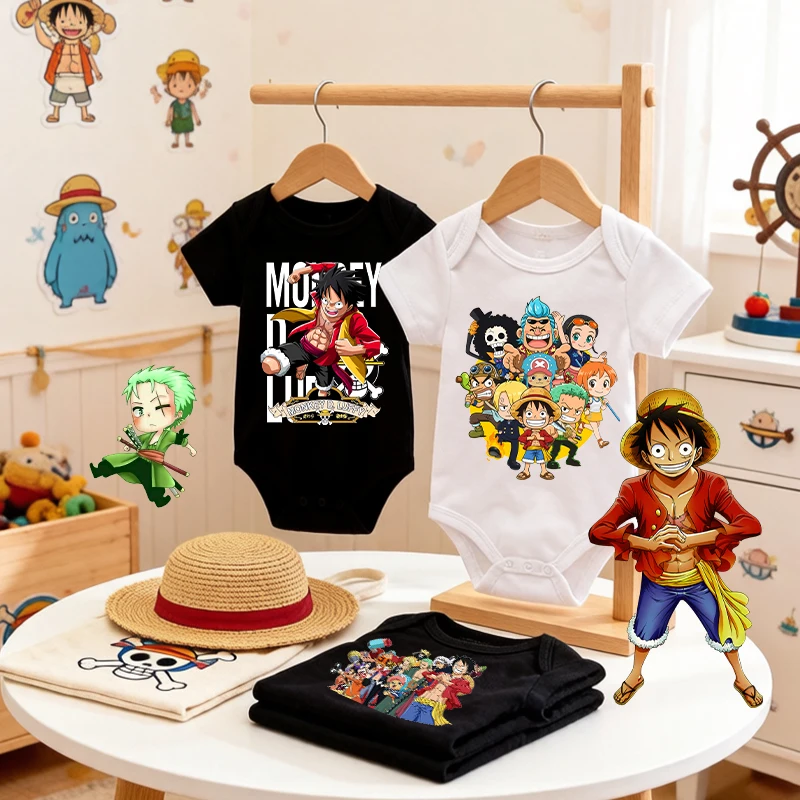

Ones Piece Boys Baby Jumpsuit Cotton Newborn Anime Zoro-Luffy-Cute Cartoon Print 3-24m Infant Clothes Safe Soft Romper Bodysuit