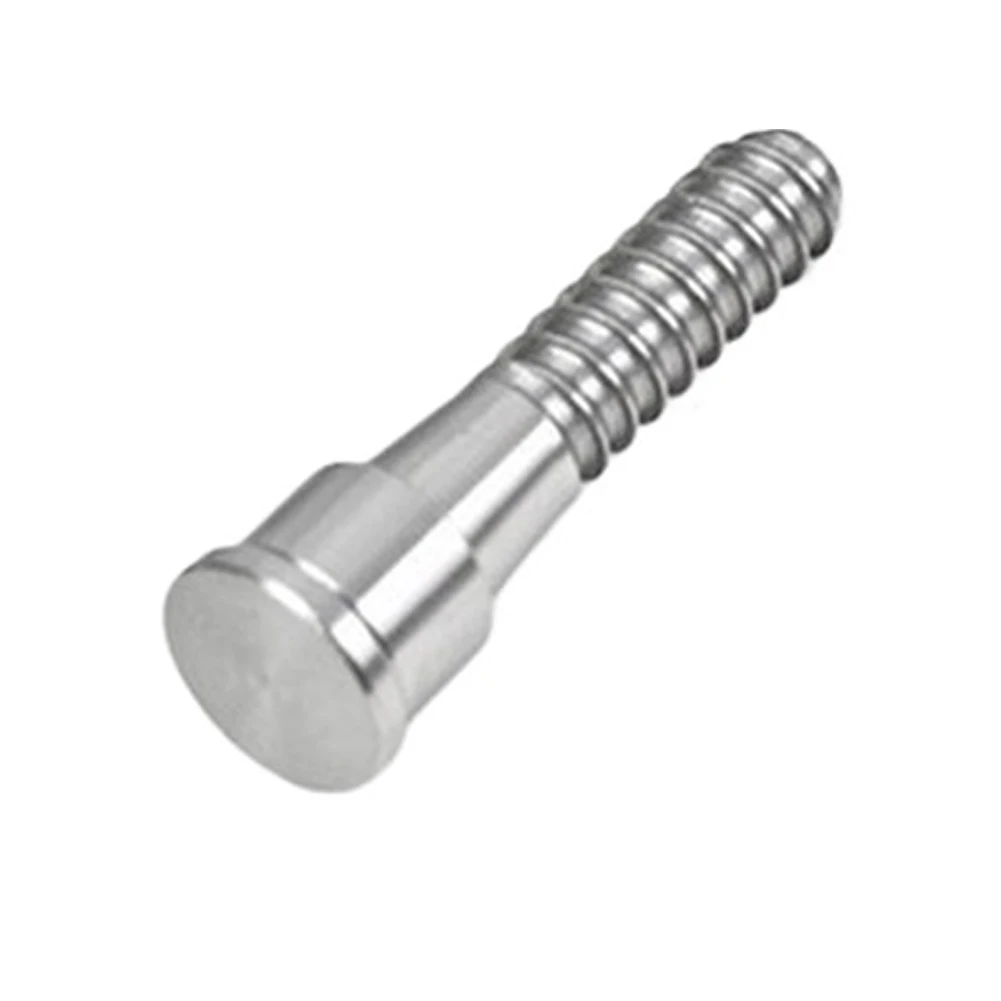 Tornillo de mandril de engranaje cónico de 3 75 pulgadas 45 #   Material de acero, cabeza redonda plana, 54 mm de longitud, adecuada para torno de madera y uso de portabrocas de engranajes