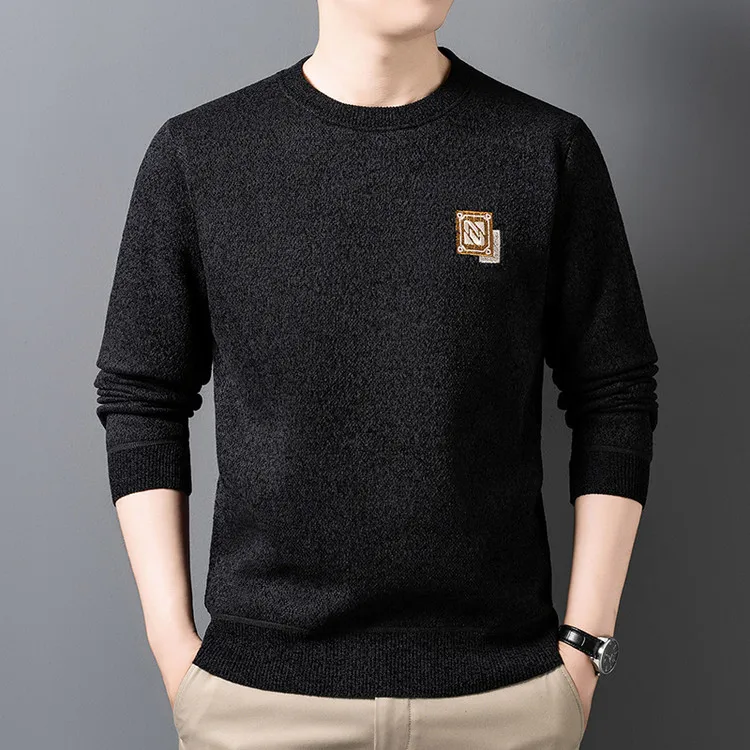 

Зимний вязаный свитер Midlife в полоску с узором Long Sve f Высокий воротник Полиэфирное волокно Ciwalk Внутренняя одежда Недеформируемая