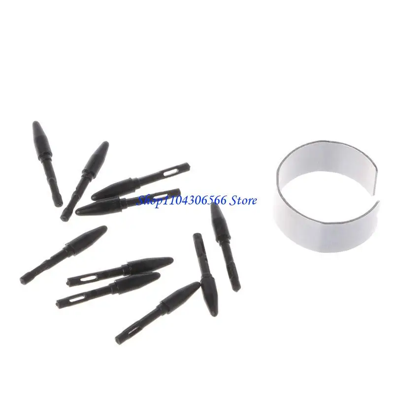 02DD Pen Nibs Battery-free Active StylusReplacement Pens Tips Black with Removal Tool for  Graphics Tablets