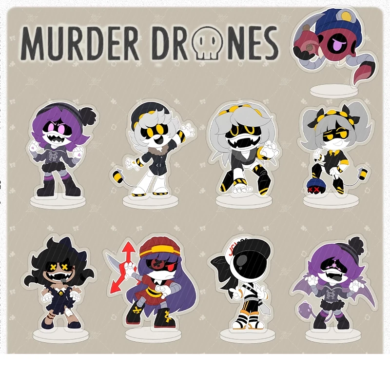 Murder Drones Season1 Uzi Doorman Serial Designation N Cyn Doll Acrylic Stand Desktop Ornament Friends Christmas Gifts