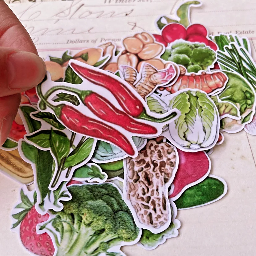 Vegetable Fruits Sticker DIY Craft Scrapbooking Album Journal Happy Planner Decorative Stickers