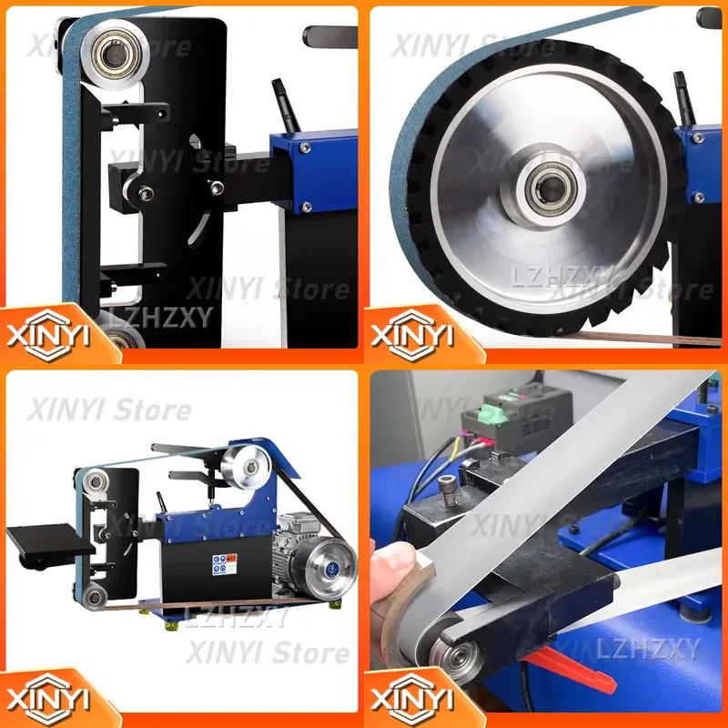 Multifunctional Mini Electric Belt Sander for DIY Polishing Grinding 220V 380V Belt Grinder Sharpener for Knife Edges Cutter