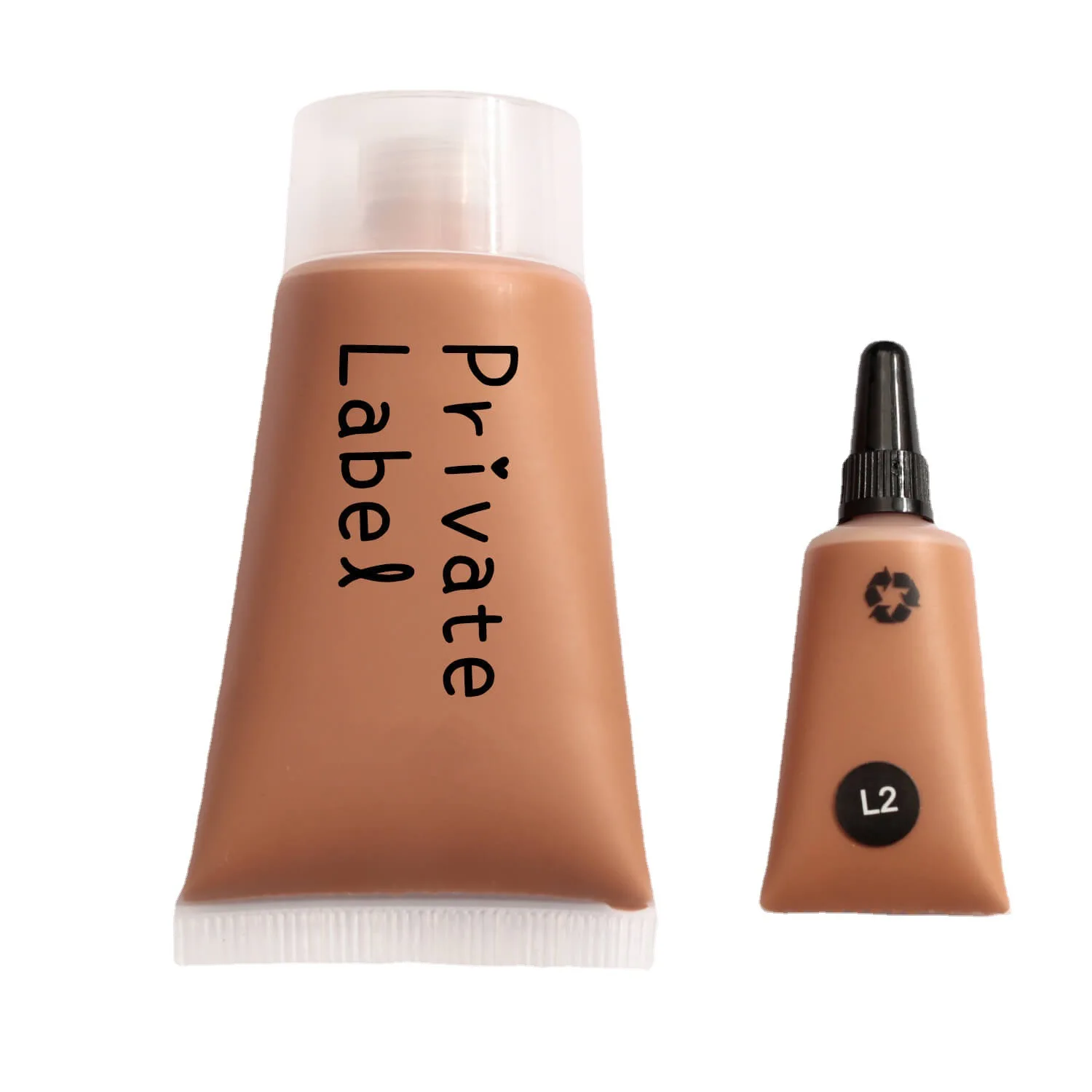 Customized Face  Cream Matte Oil Control Squeezed Tube Long Lasting Waterproof Concealer Liquid Full Coverage Foundation