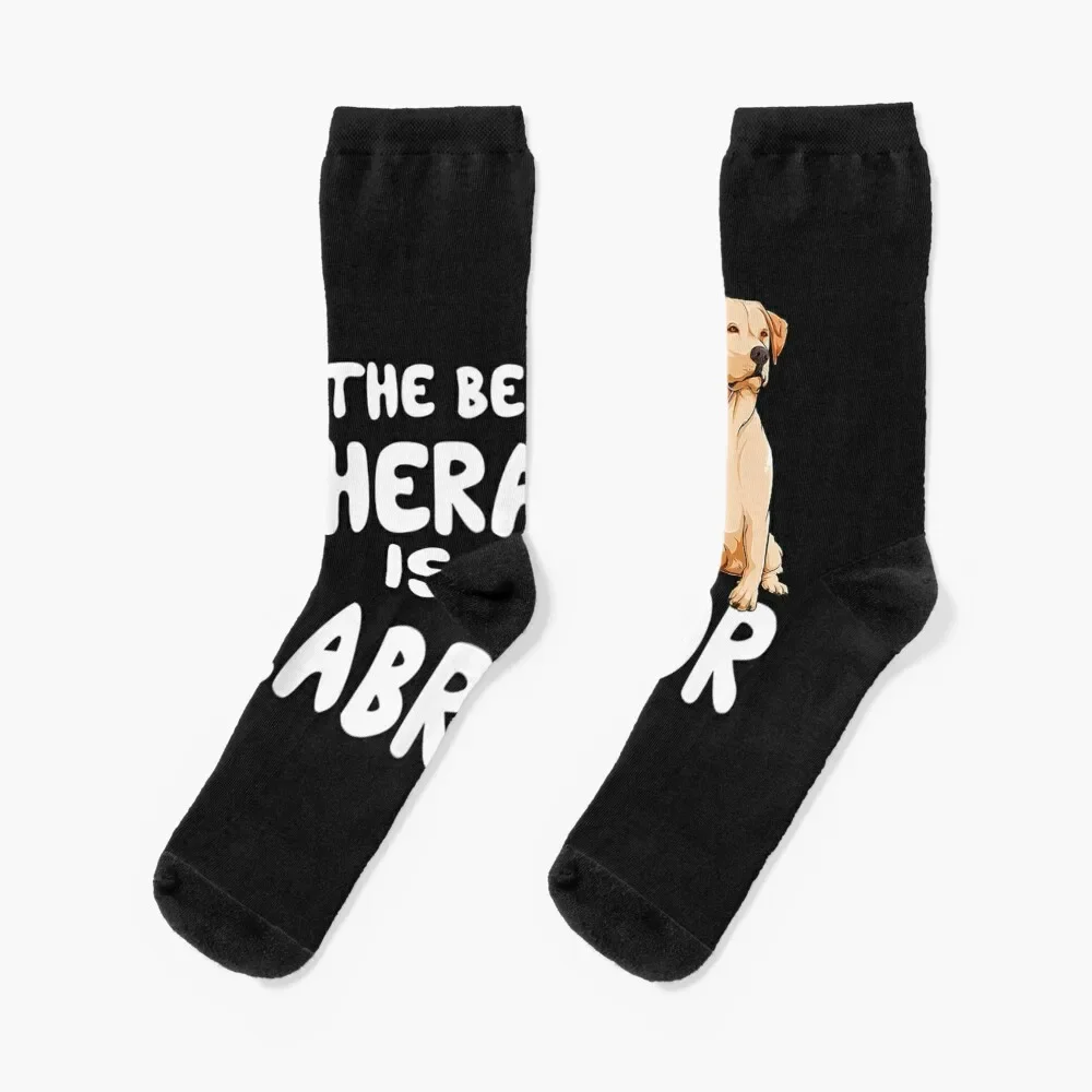 

Funny The Best Therapy Is A Labrador Dog Owner Dog Lover TShirt63 Socks happy Wholesale Socks Ladies Men's