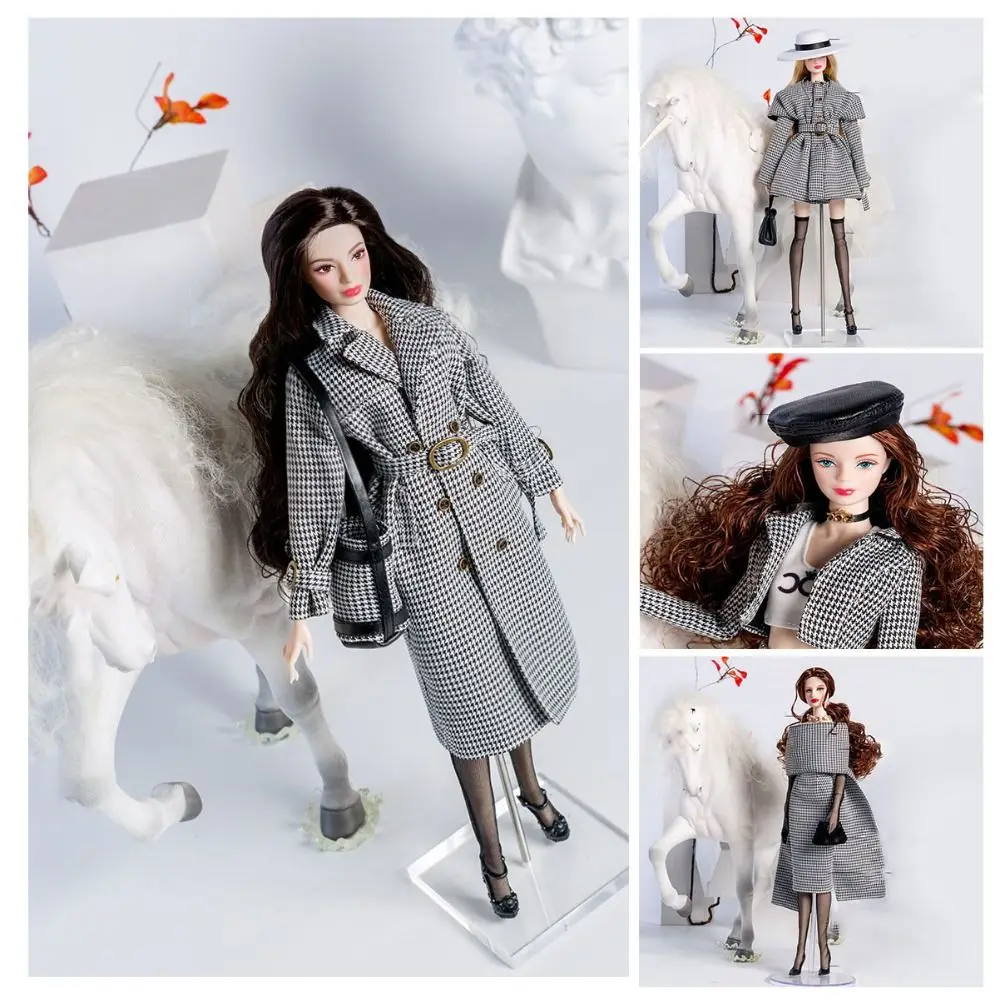 Neue handgemachte Wollmantel Outfit Multistyles Mode Plüsch Mantel Puppe Zubehör für 11,5 Zoll 30 cm Puppen/für 1/6 Bjd Puppen