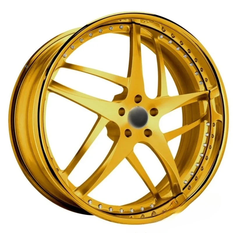 Forged Wheels 2 Piece 5x114.3 5x120 18 19 20 21 22 Inch Chrome Gold Car Rims for Oldsmobile Charger Genesis GV70 3 4 5 X5 M4